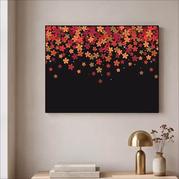 Art frame - Bloemen - Abstract - Oranje — 5
