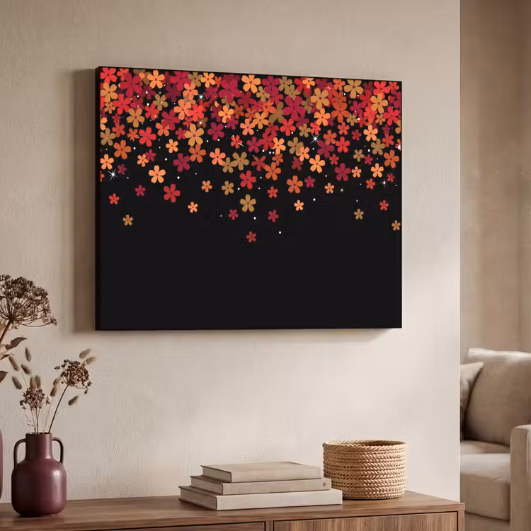 Art frame - Bloemen - Abstract - Oranje — 7