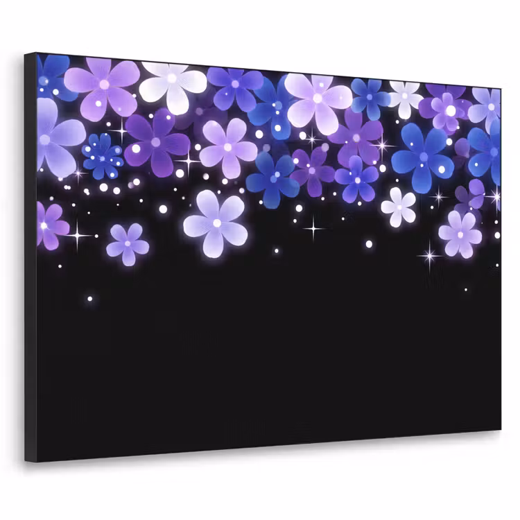 Art frame - Bloemen - Paars - Modern — 1