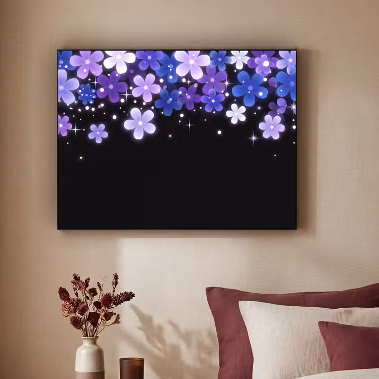 Art frame - Bloemen - Paars - Modern — 3