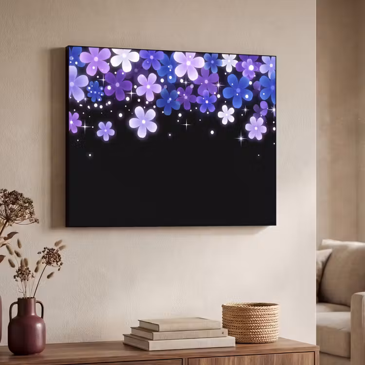 Art frame - Bloemen - Paars - Modern — 7