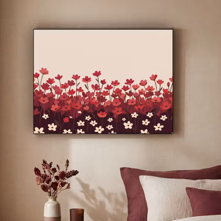 Art frame - Bloemen - Rood - Natuur — 3