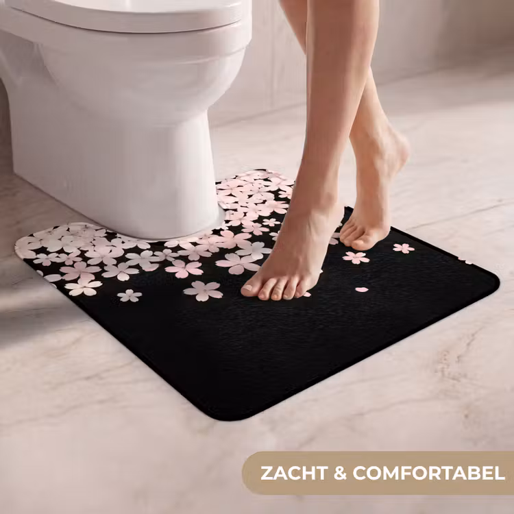 WC Mat - Roze bloemen - Natuur — 5