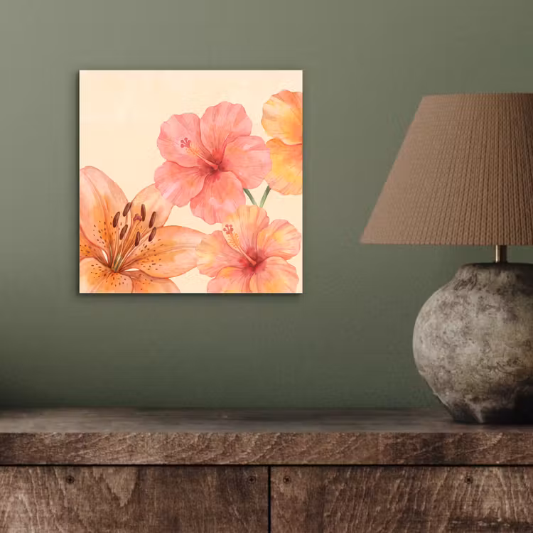 Aluminium schilderij - Bloemen - Aquarel - Natuur — 3