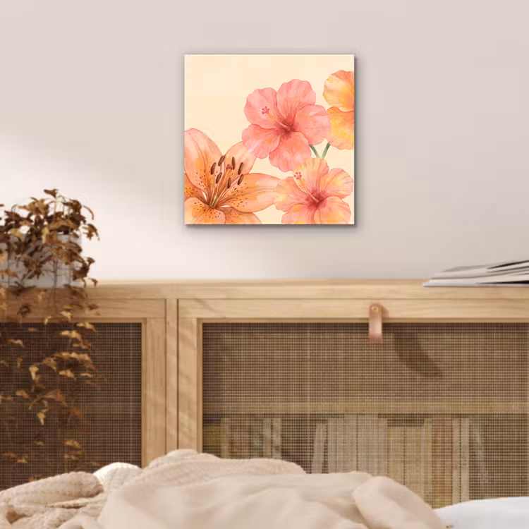 Aluminium schilderij - Bloemen - Aquarel - Natuur — 4