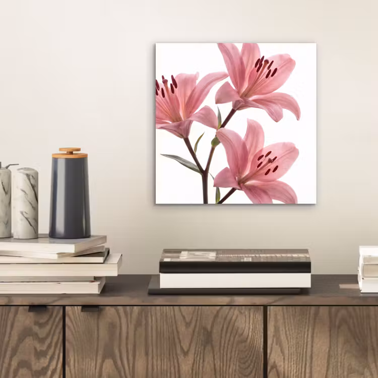 Aluminium schilderij - Bloemen - Zacht - Modern — 2