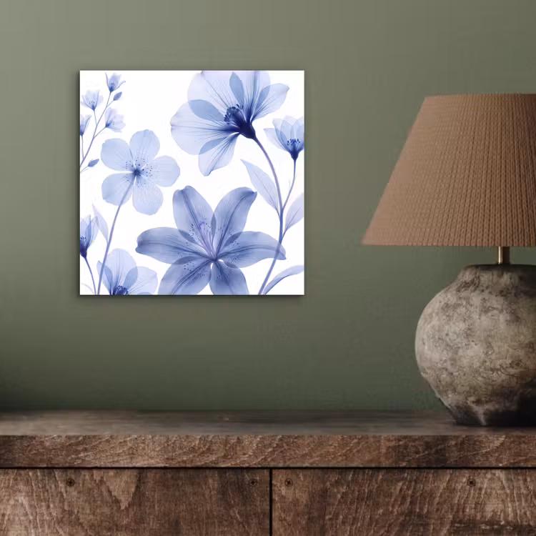 Aluminium schilderij - Blauwe bloemen - Natuur — 3