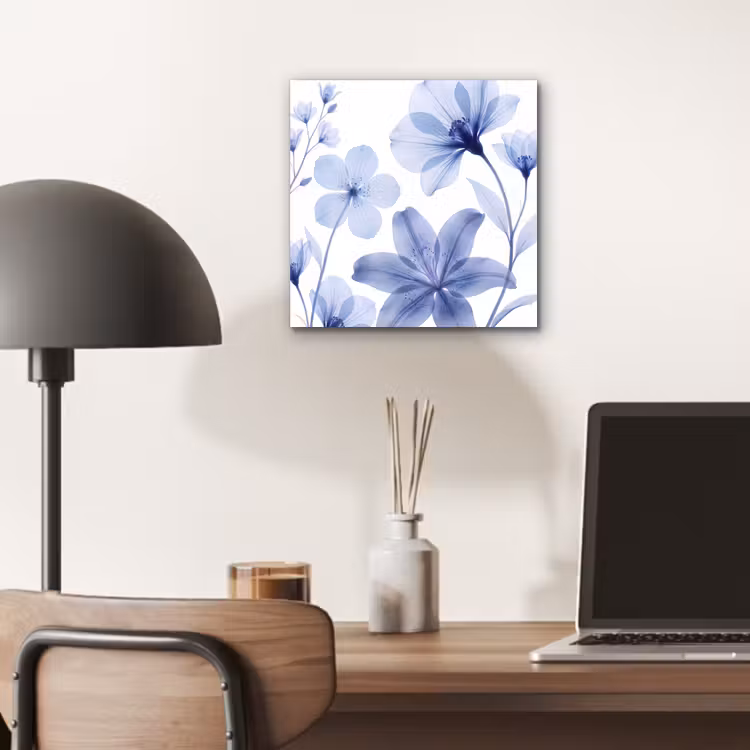 Aluminium schilderij - Blauwe bloemen - Natuur — 6