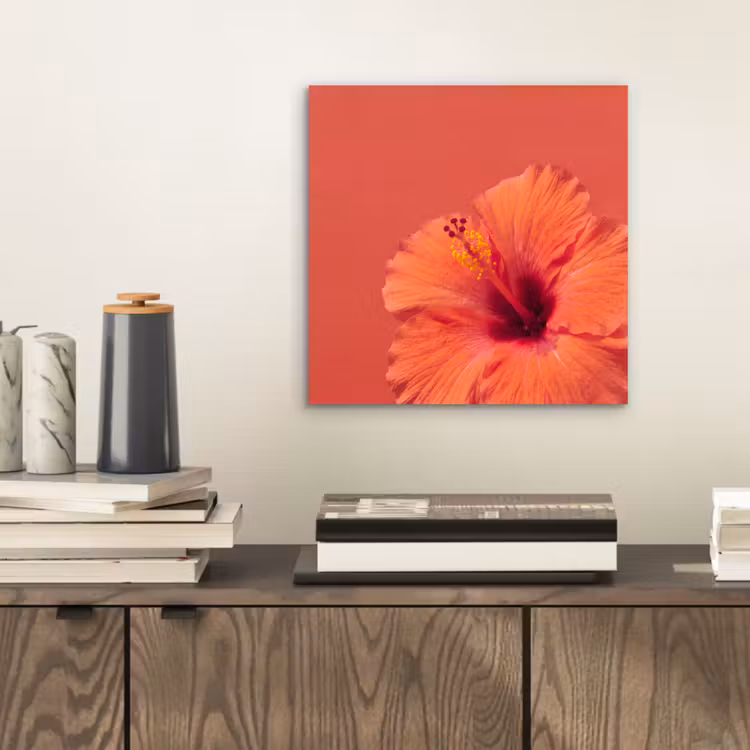 Aluminium schilderij - Bloemen - Oranje - Natuur — 2