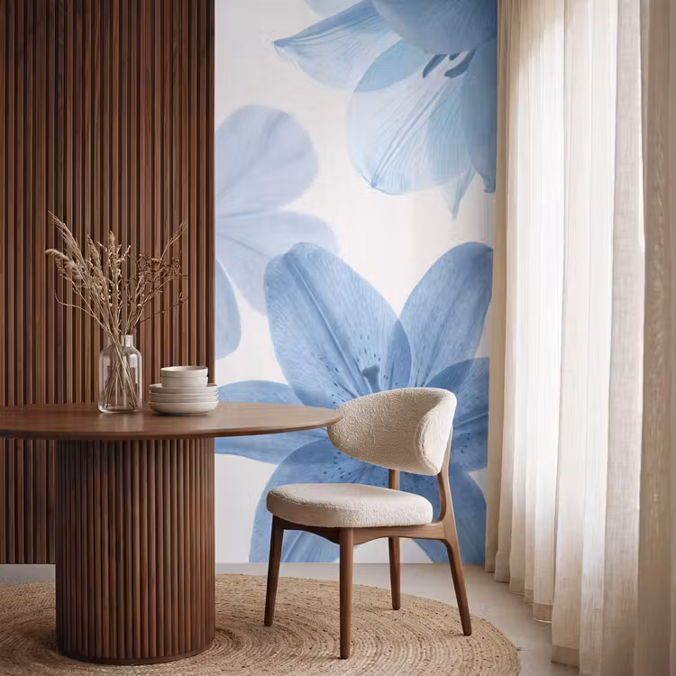 Behang - Bloemen - Transparant - Modern — 4