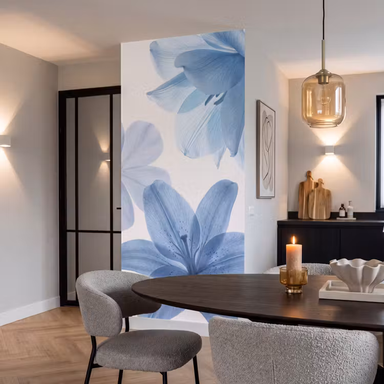 Behang - Bloemen - Transparant - Modern — 5