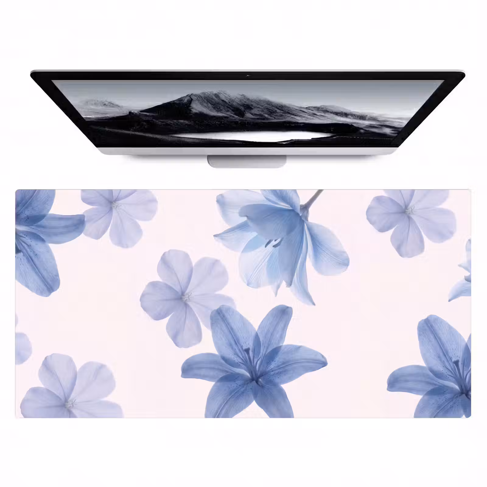Bureau onderlegger - Bloemen - Transparant - Modern — 1