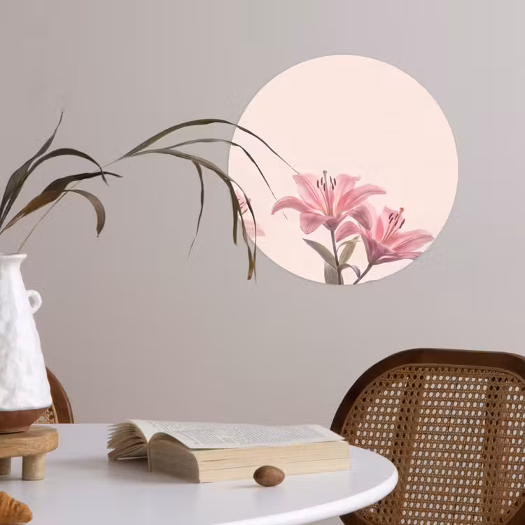 Behangcirkel - Bloemen - Delicaat - Flora — 4