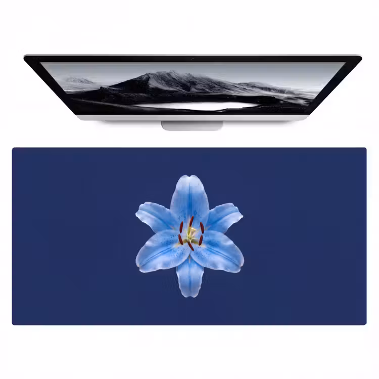 Bureau onderlegger - Blauwe lelie - Bloemen — 1