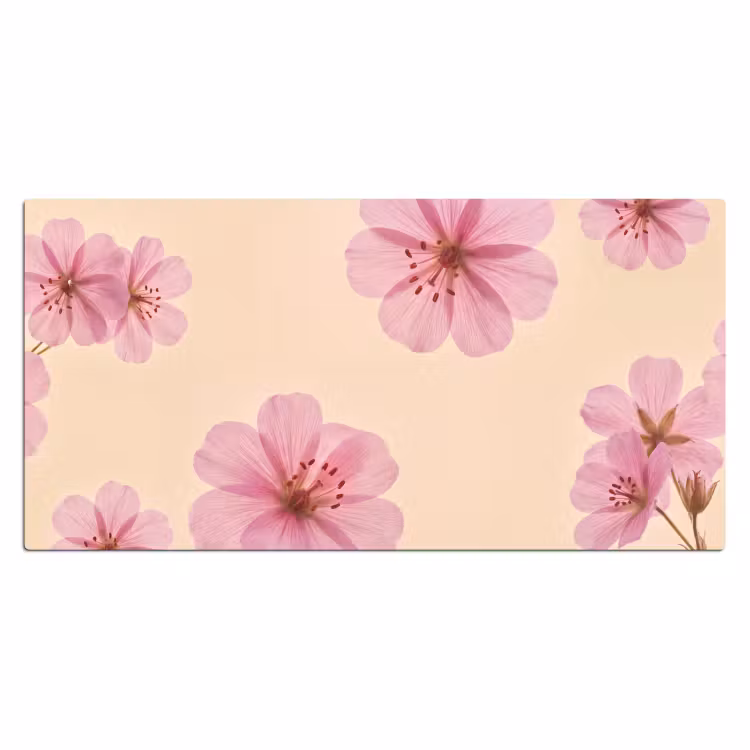Bureau onderlegger - Bloemen - Flora - Pastel — 2