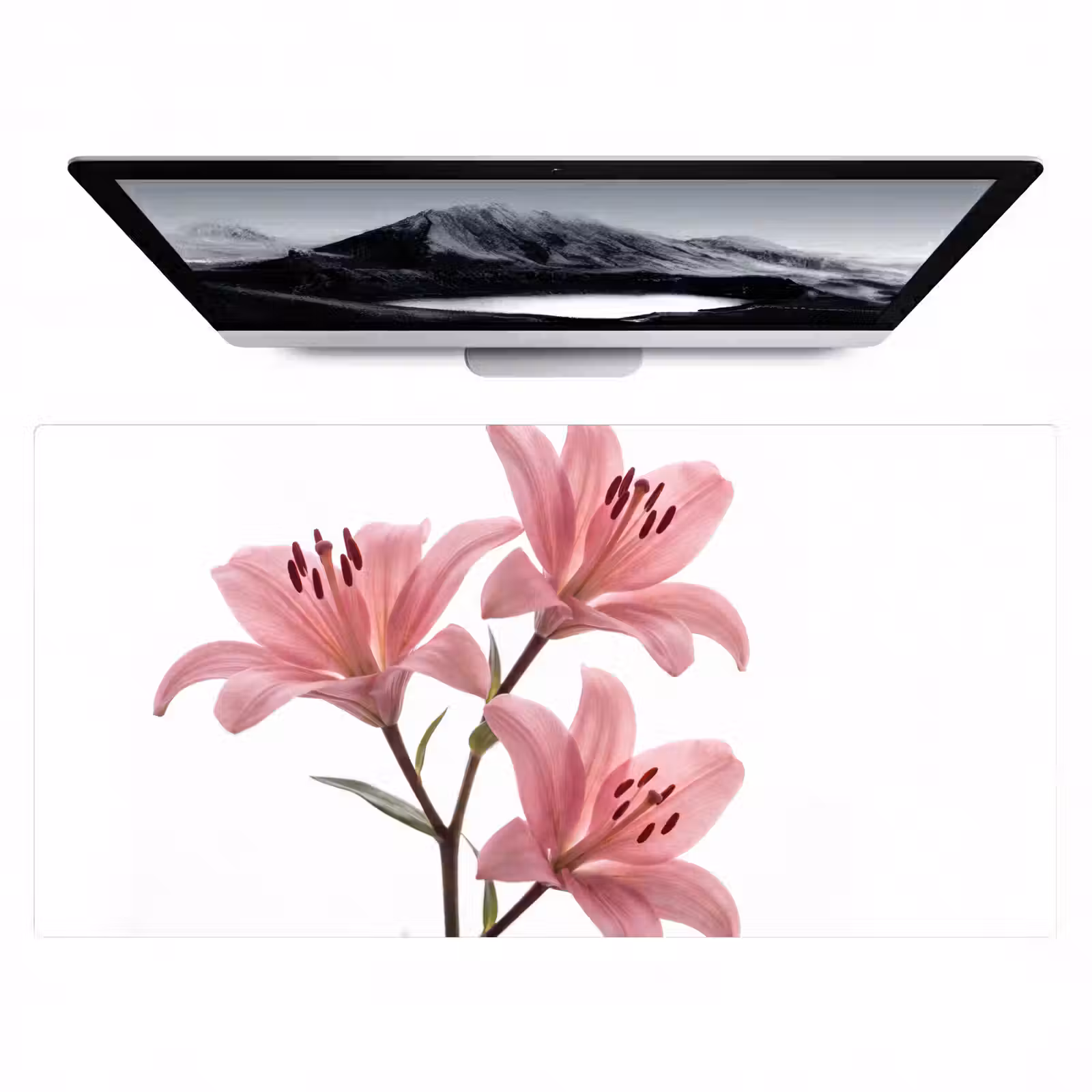 Bureau onderlegger - Bloemen - Zacht - Modern — 1