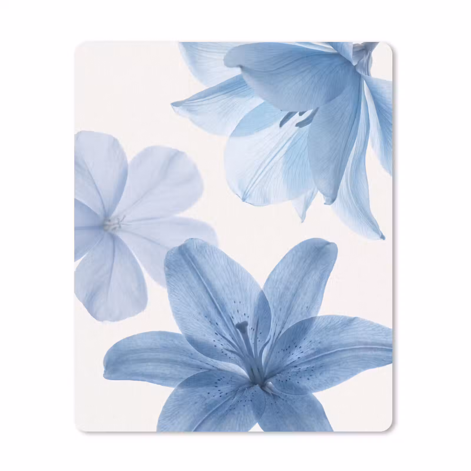 Muismat - Bloemen - Transparant - Modern — 1