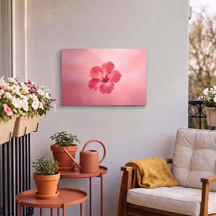 Buiten canvas - Rode bloem - Natuur — 3