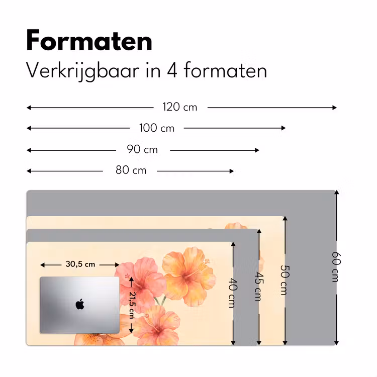 Bureau onderlegger - Bloemen - Aquarel - Natuur — 8