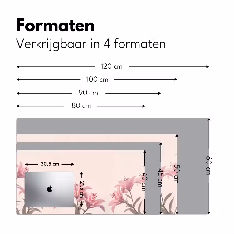 Bureau onderlegger - Bloemen - Delicaat - Flora — 8