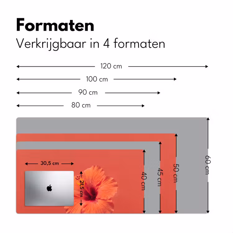 Bureau onderlegger - Bloemen - Oranje - Natuur — 8