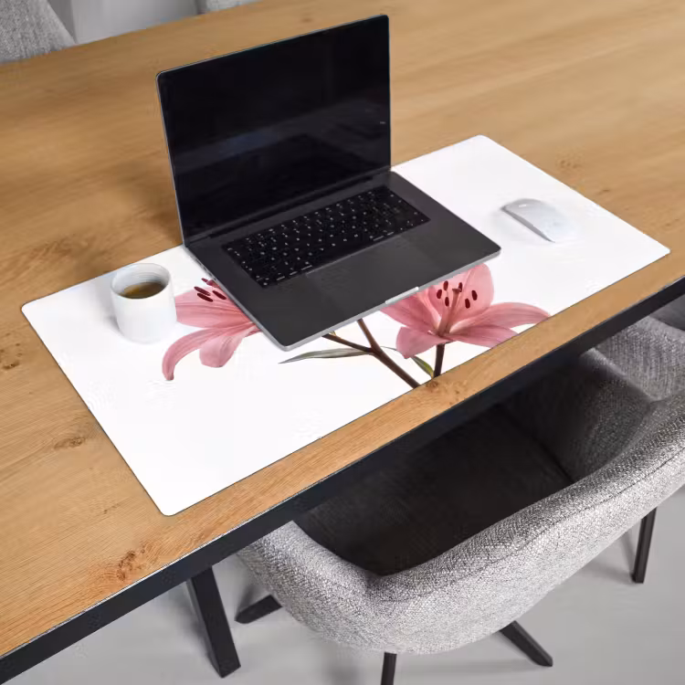 Bureau onderlegger - Bloemen - Zacht - Modern — 3