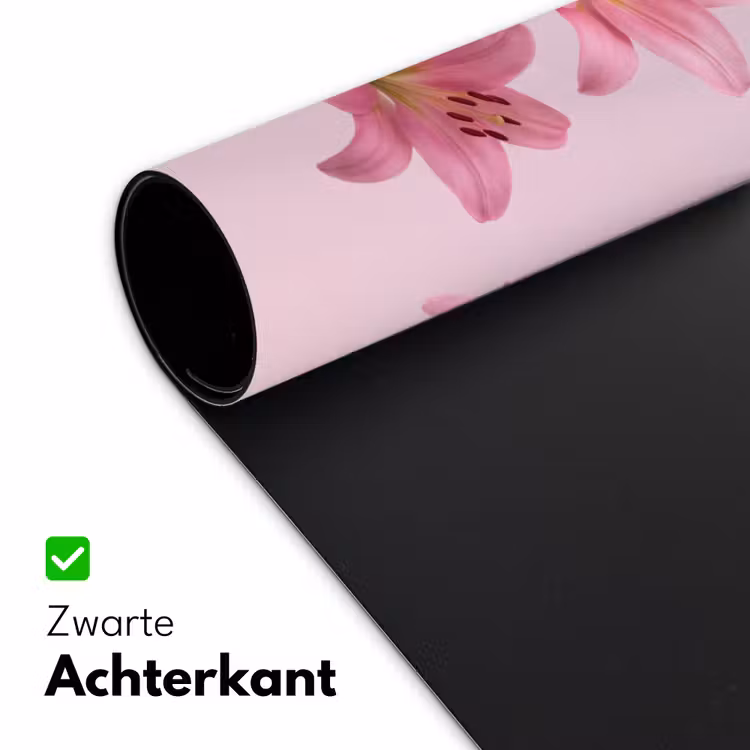 Bureau onderlegger - Bloemen - Zacht - Roze — 5