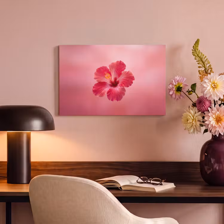 Canvas schilderij - Rode bloem - Natuur — 3