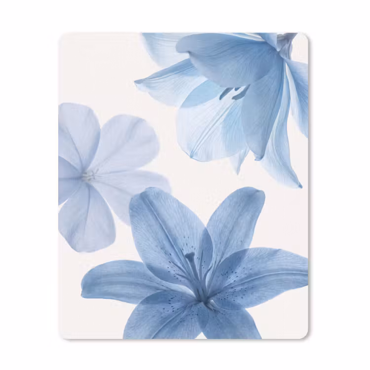 Muismat - Bloemen - Transparant - Modern — 1