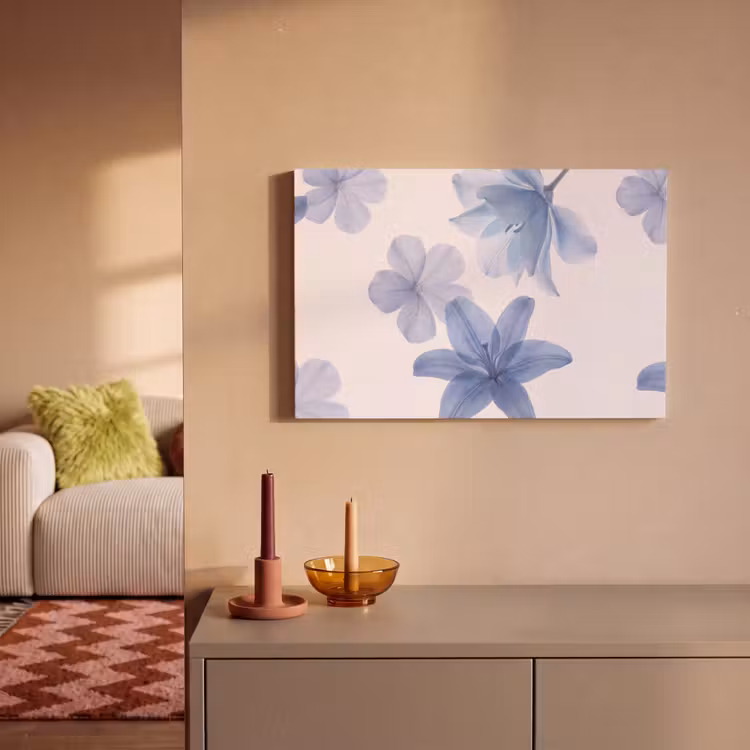 Canvas schilderij - Bloemen - Transparant - Modern — 1