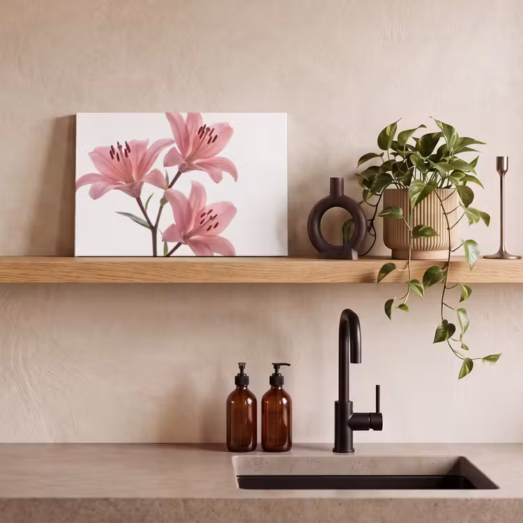 Canvas schilderij - Bloemen - Zacht - Modern — 2