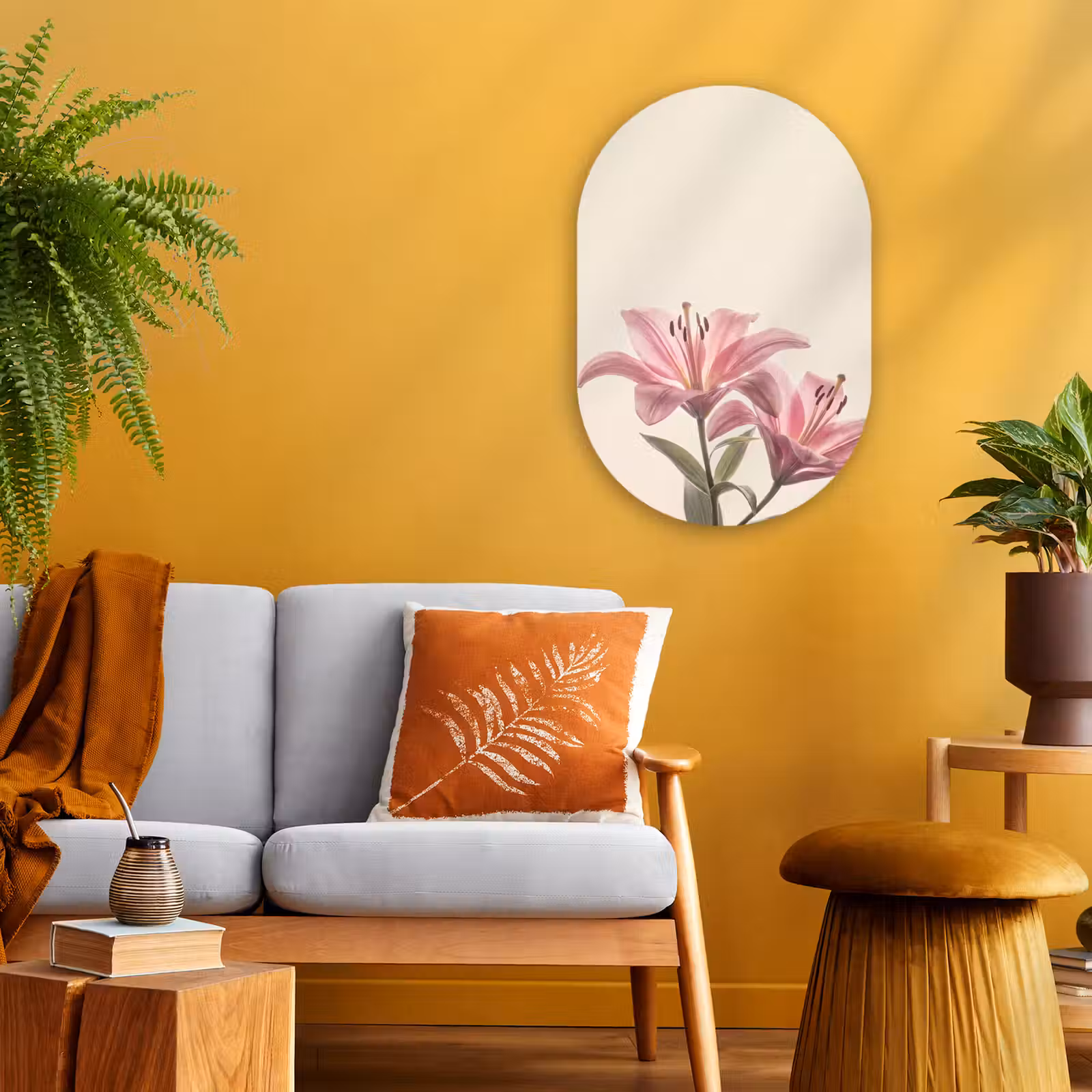 Muurovaal - Bloemen - Delicaat - Flora — 1