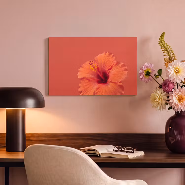 Canvas schilderij - Bloemen - Oranje - Natuur — 3