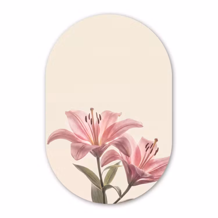 Muurovaal - Bloemen - Delicaat - Flora — 3