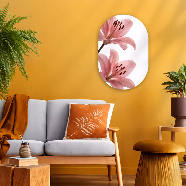 Muurovaal - Bloemen - Zacht - Modern — 1