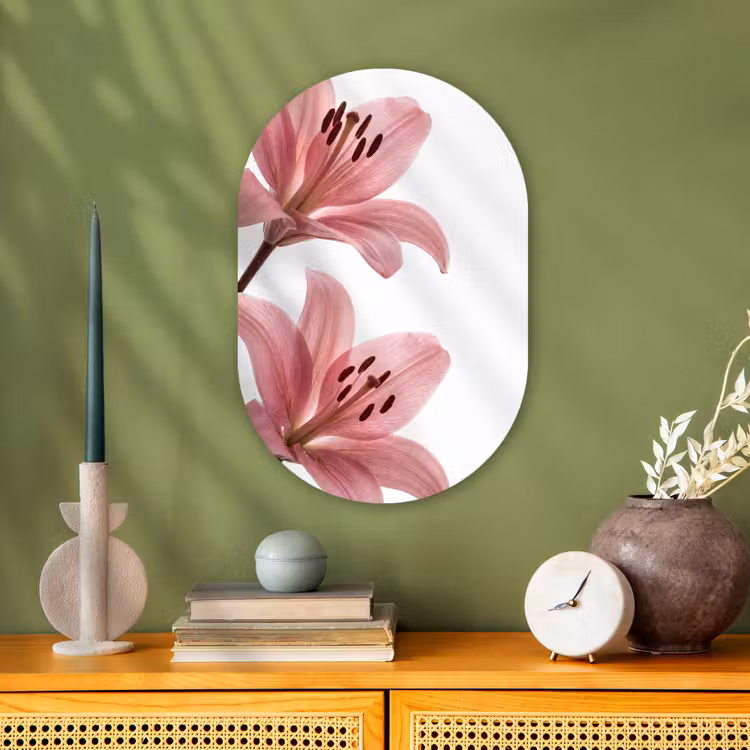 Muurovaal - Bloemen - Zacht - Modern — 2