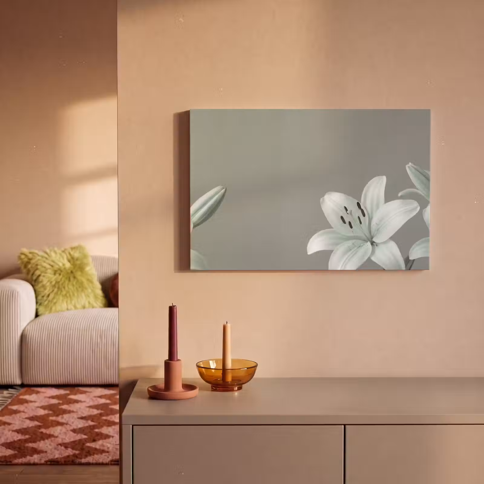 Canvas schilderij - Bloemen - Natuur - Groen — 1