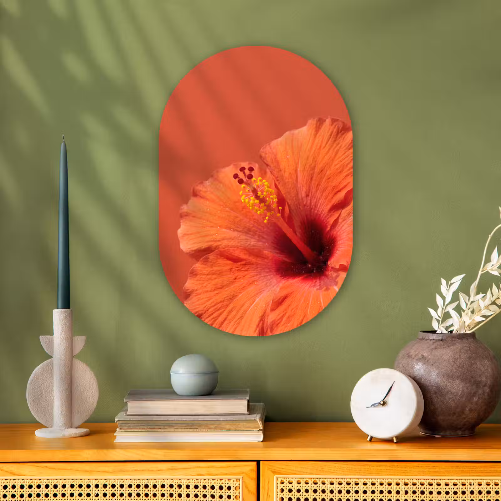 Muurovaal - Bloemen - Oranje - Natuur — 1