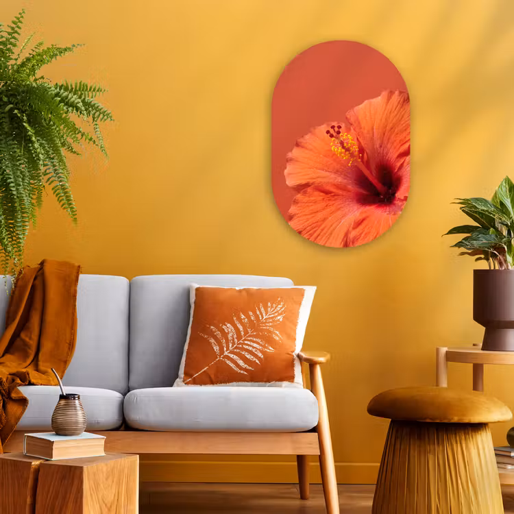 Muurovaal - Bloemen - Oranje - Natuur — 2