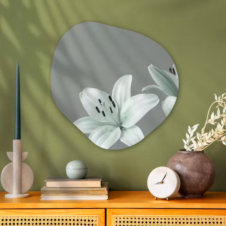 Organisch schilderij glas - Bloemen - Natuur - Groen — 2