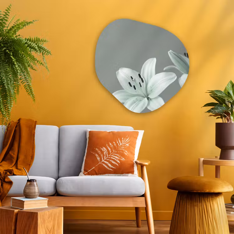 Organisch schilderij glas - Bloemen - Natuur - Groen — 3