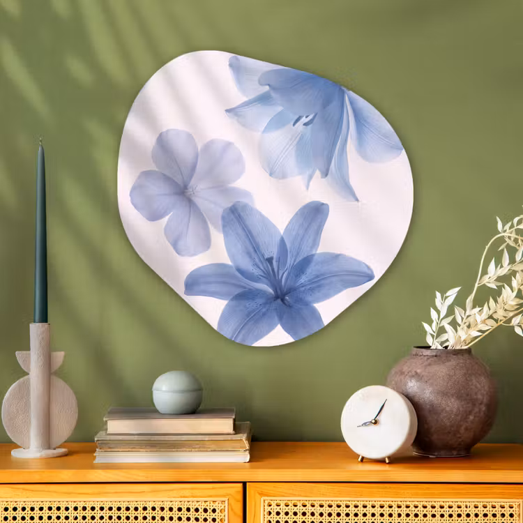 Organisch schilderij glas - Bloemen - Transparant - Modern — 2