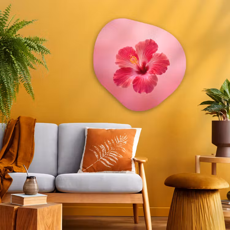 Organisch schilderij glas - Rode bloem - Natuur — 3