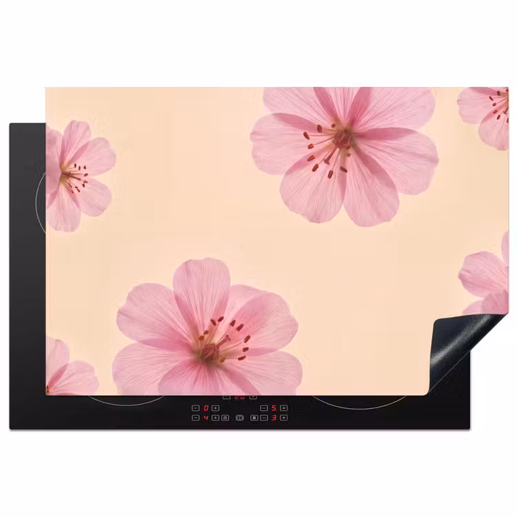 Inductiebeschermer - Bloemen - Flora - Pastel β 1
