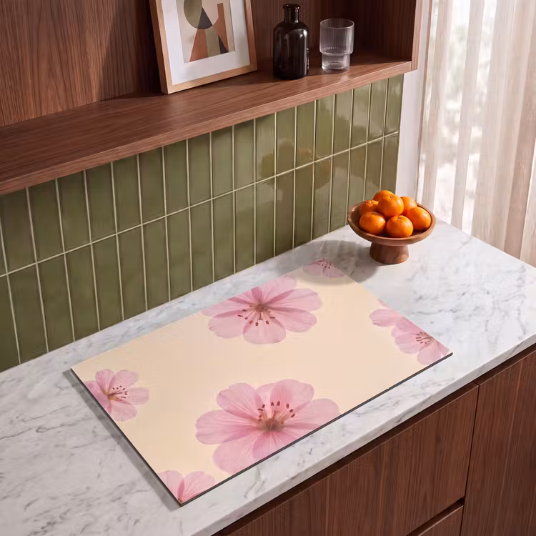 Inductiebeschermer - Bloemen - Flora - Pastel β 3
