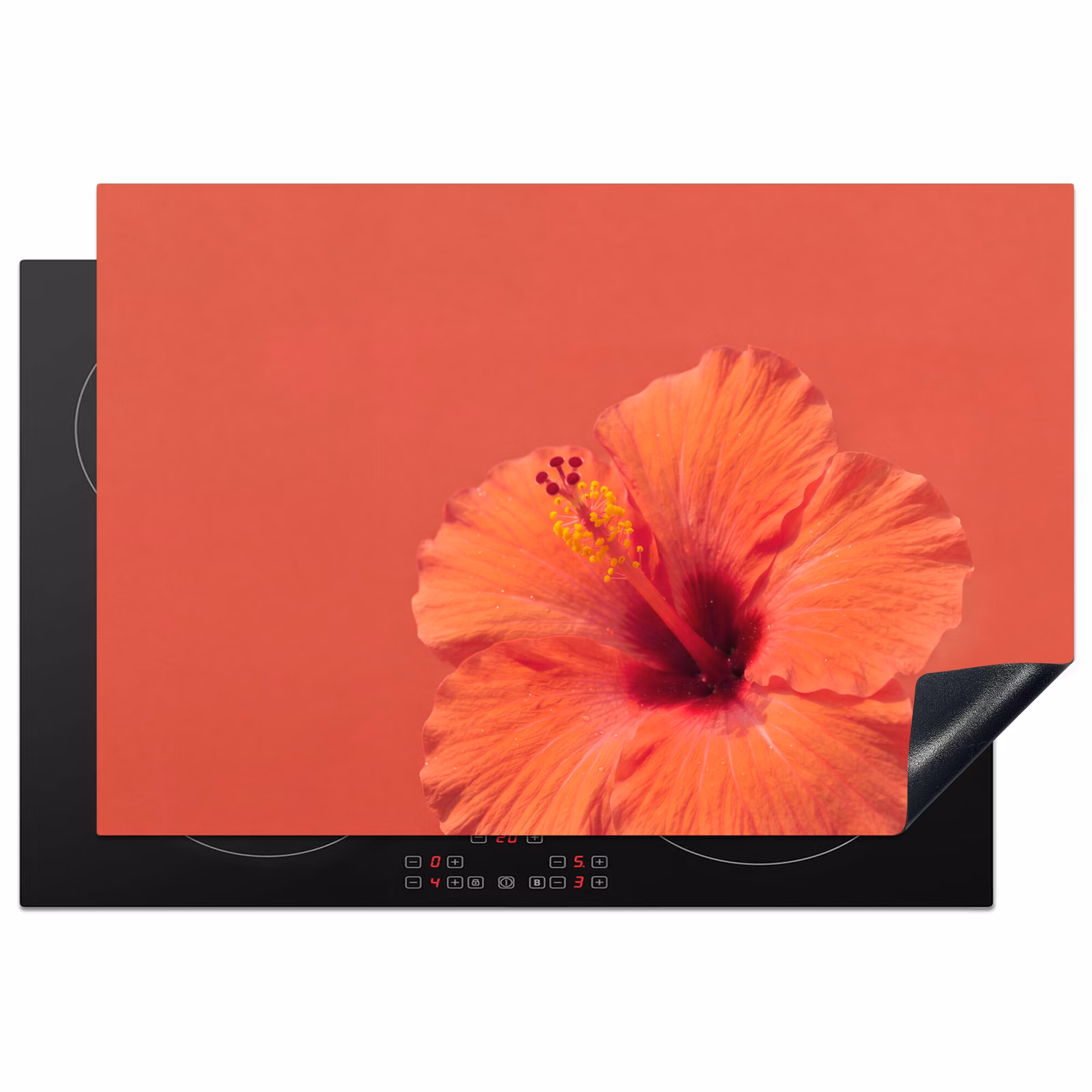 Inductiebeschermer - Bloemen - Oranje - Natuur β 1