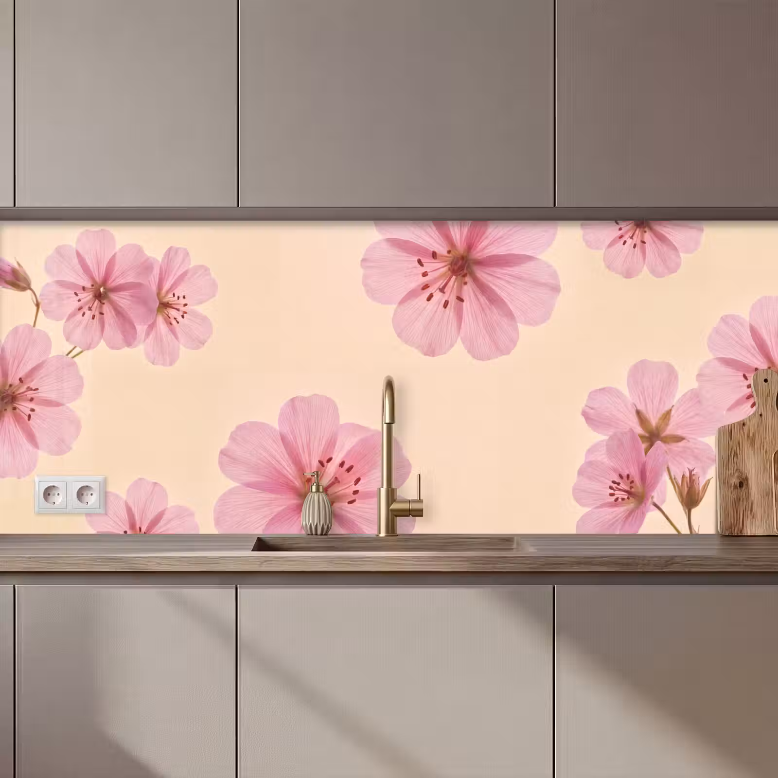 Keuken achterwand - Bloemen - Flora - Pastel — 1