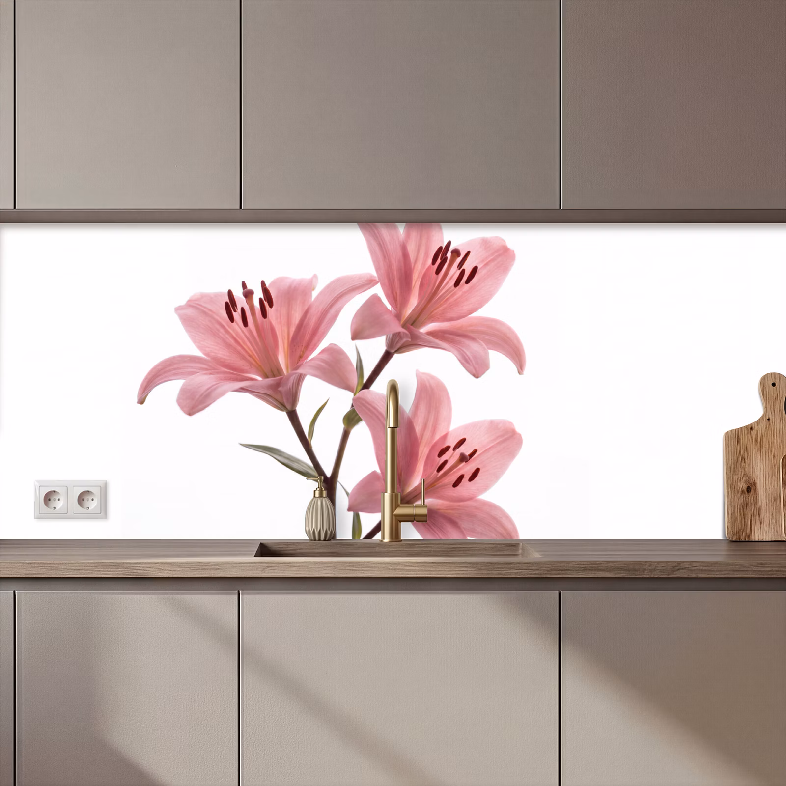 Keuken achterwand - Bloemen - Zacht - Modern — 1