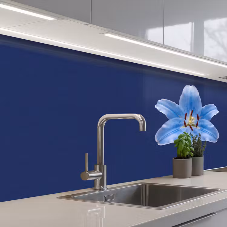 Keuken achterwand - Blauwe lelie - Bloemen — 2