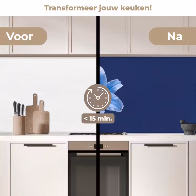 Keuken achterwand - Blauwe lelie - Bloemen — 3